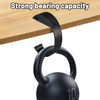 Qiuruoo 3PCS C-Shape Purse Hooks for Table, Made of High
