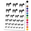 Donkey Smart Ass Silhouette Solid Temporary Tattoo Water Resistant Fake