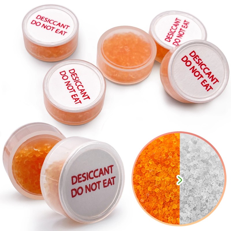 Wisesorb 1 Gram 200pcs Indicating Silica Gel Canister Capsules Packets