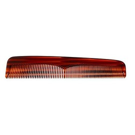 Echterhölter Comb Sawn + Handmade Approx. 19.5 cm – Normal + Wide Teeth Havana Brown Unisex Universal Comb (23513)