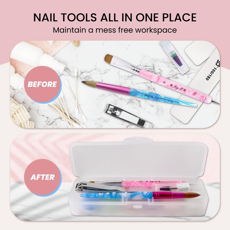 Beauticom Double-Layer Personal Storage Storage Case for Professional Nail Art