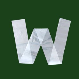 Flat Open 12x47 Inch (20-Pack) Extra Long Plastic Sleeves, Narrow Poster Bags, Plastic Blueprint Bags Waterproof Tube for Storage Clear