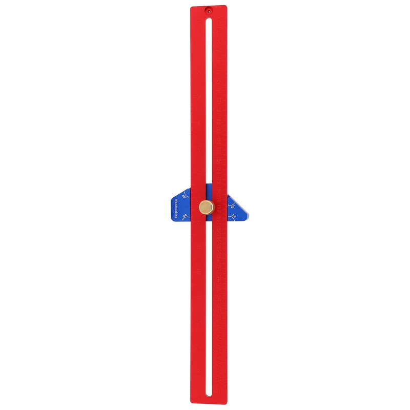 Woodworking T Square Ruler Aluminum Alloy Adjustable Angle Scriber Carpentry