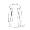 Dr. James Lab Coat for Women, Tailored Fit, Feminine Design,