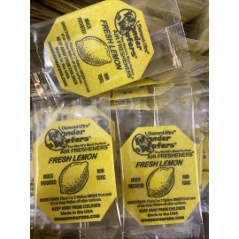 Wonder Wafers "Fresh Lemon " INDIVIDUALLY WRAPPED Air Freshener 15 Count