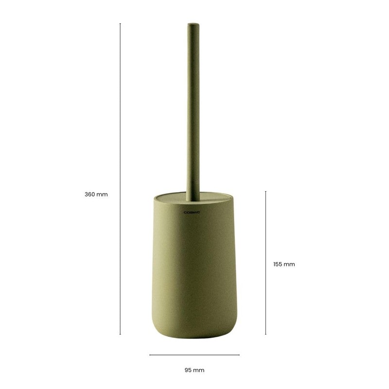 COSMIC Saona Toilet Brush Elegant Design Resin Floor Toilet Brush