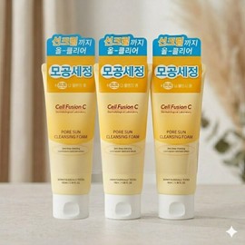 Cellfusion C Pore Sun Cleansing Foam 150mlx3 / 셀퓨전씨 포어 썬 클렌징 폼 150mlx3