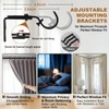 Corner Curtain Rod for Windows - L Shaped 30 to