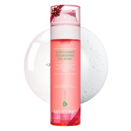 MAXCLINIC (nuevo diseo) limpiador de espuma de aceite de vitamina rosa (6 nuevas vitaminas aadidas) ingredientes naturales de limpieza, brillar,...   