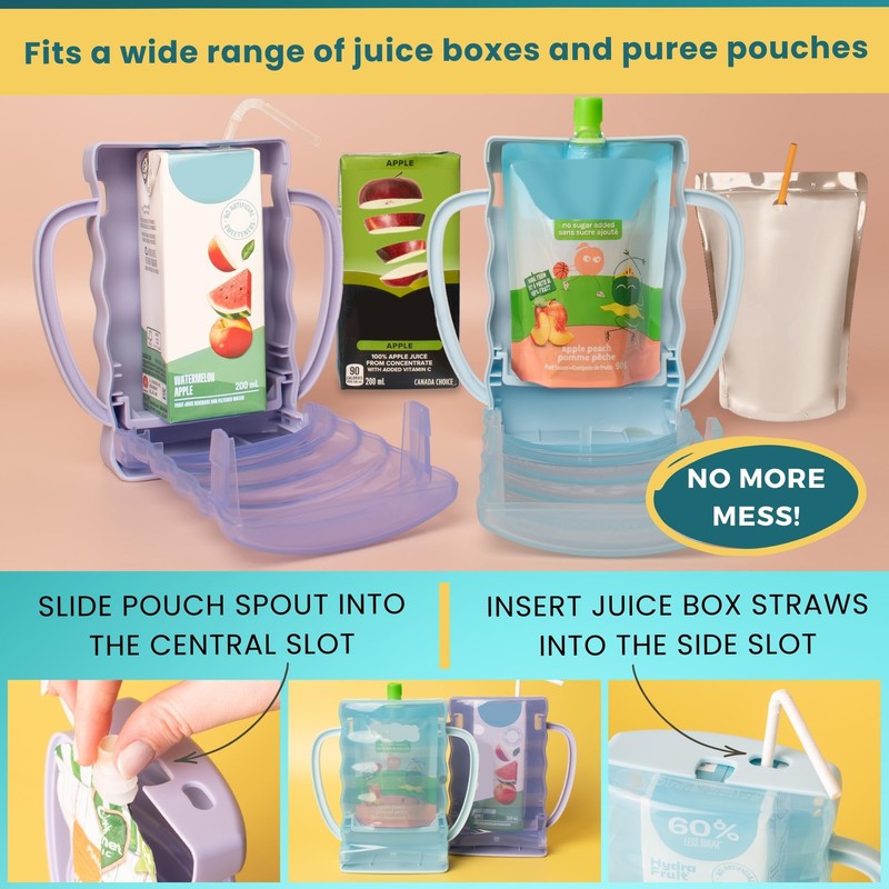 Dinneractive Sip Wiz - Baby Pouch Holder No Squeeze Pouch