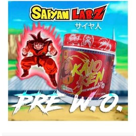 SAIYAN LABZ KAIOKEN FIRE GRAPE DRAGON 300g Pre-workout  30 Servicios  6g L-citrulinaBeta-Alanina