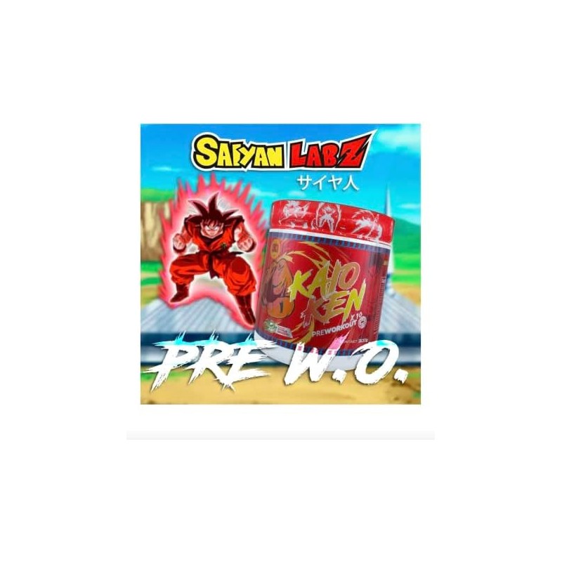 SAIYAN LABZ KAIOKEN FIRE GRAPE DRAGON 300g Pre-workout 30 Servicios
