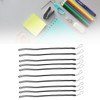 10pcs Neck Lanyard Black Polyester Badge Holder for Students Staff