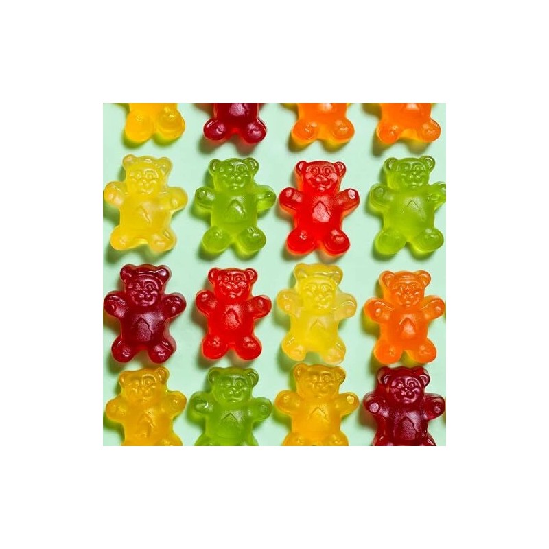 Black Forest Gummy Bears Soft Juicy Fruit Snacks 80oz 6