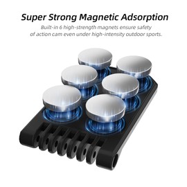 DGBAY Magnetic Mount Quick Release Mount Action Camera Base,Compatible with DJI Osmo Pocket 3 Camera Accessories (Magnetic Mount)