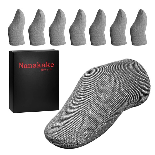 Nanakake Finger Sack, 8 Pieces, Double Layer Edge Folding, 100%