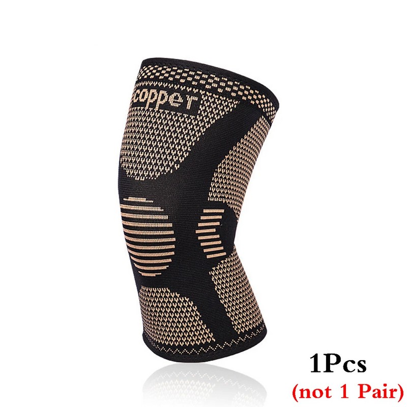 Copper Knee Compression Sleeve for Support – Lightweight Nylon Knee