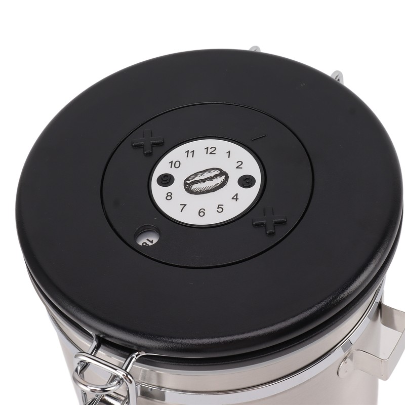1.5L Coffee Canister Coffee Container with Scoop Date Tracker Stainless
