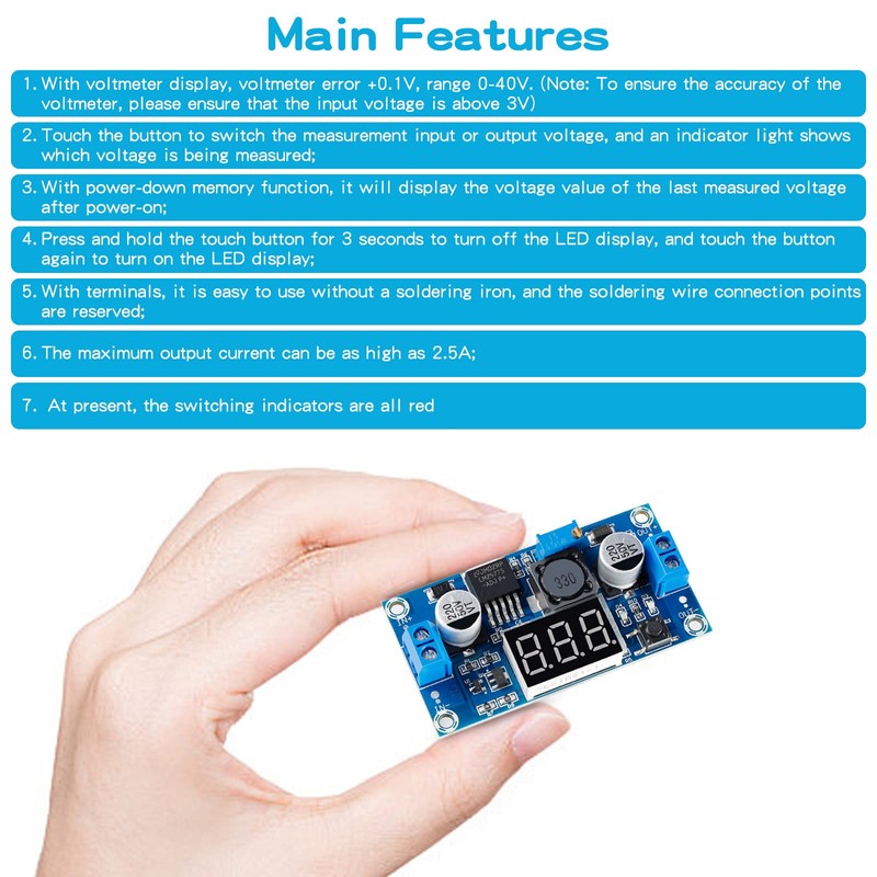 EC Buying LM2577 DC-DC Boost Module, Digital Display Board Adjustable