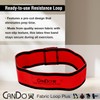 CanDo Fabric Loop Plus, 18" Long Single Loop, Red (Light)