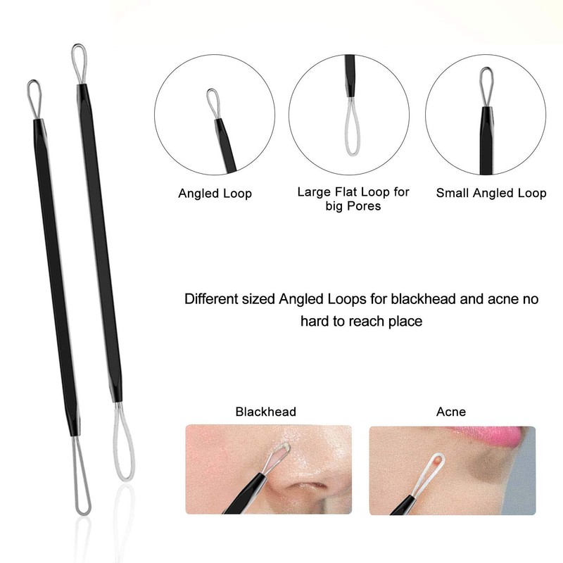 pimple popper tool- NOBLEDUCHESS 10 Pcs Professional Pimple Comedone Extractor