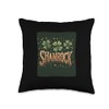 Nice Shamrock Plant for Irish Flowers Lovers Throw Pillow