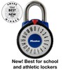 Master Lock 1588D Locker Lock Combination Padlock with Magnification Lens,