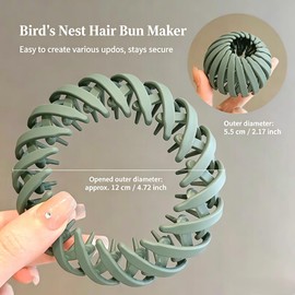 Bird Nest Magic Hair Clips 8 Pcs Mixed Color Frosted