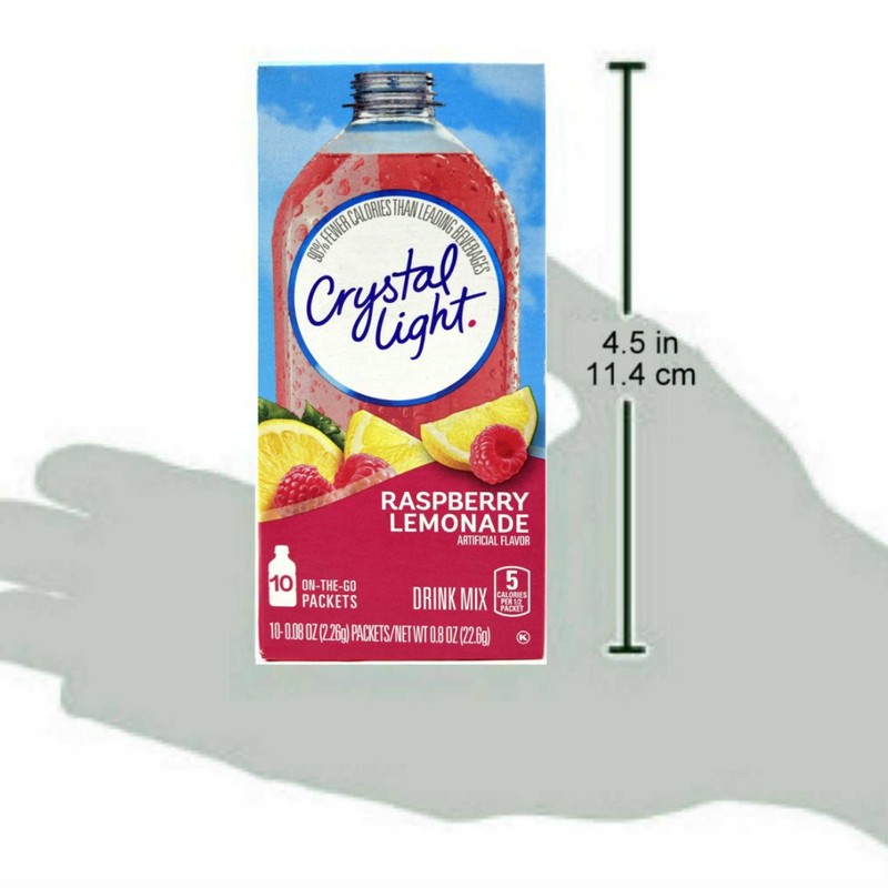 Crystal Light On The Go Raspberry Lemonade, 10-Packet Boxes (Pack