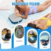 Couleurs Beach Pillow, Inflatable Camping Pillow, Pool Pillow, Removable Pillowcase,