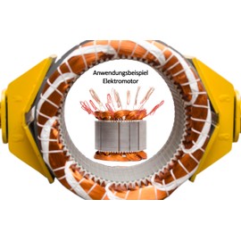 Enamelled Copper Wire W210 Diameter 0.10 mm 200 g, Approx. 2500 m - Copper Wire Grade 2 CUL Copper Wire Weight 200 g Diameter 0.10 mm Winding Wire Copper Wire According to IEC 60317-13