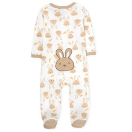 Baby Essentials Infant Boys 2 Piece Easter Bunny Onesie Footie and Matching Lovey Blanket (Boys 2 Piece Easter Bunny, 6 Months)