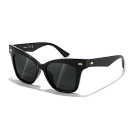 FEISEDY Trendy Polarized Sunglasses, Retro Cateye Frame for Women, UV400 Protection Shades B0009