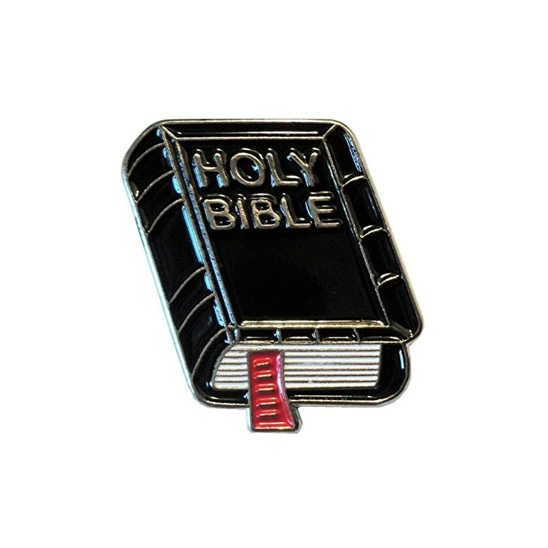 GBJUK Holy Bible Pin Badge with Butterfly Backing Metal, Metal