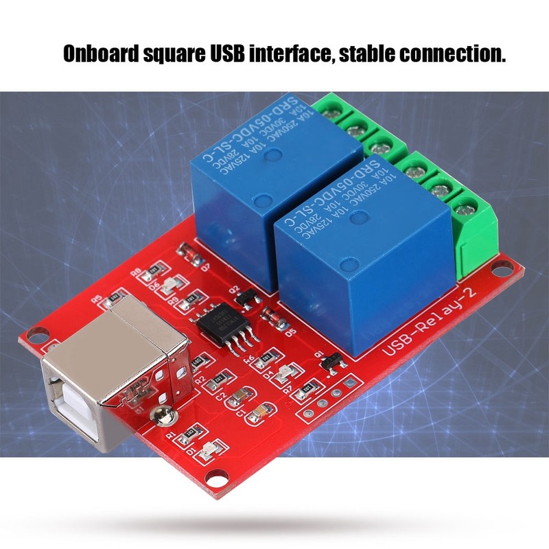 2-Channel 5V Computer USB Smart Switch Controller PC Relay Drive