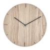 Natuhr Wall Clock Untreated Oak Wood Solid 20 cm Mini