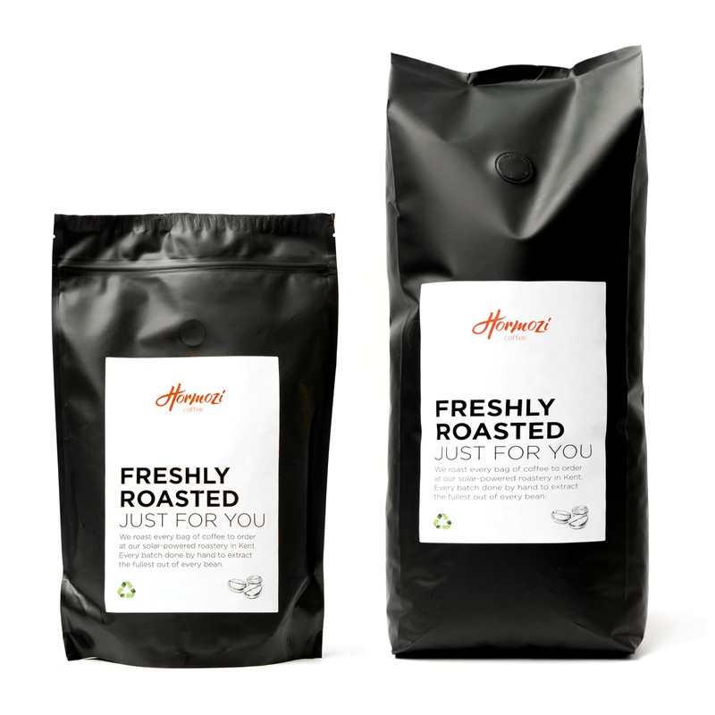 Freshly Roasted Hormozi Coffee - Almond Amaretto Flavoured Decaf Coffee