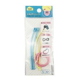 Suncakecom SIL-P100-2P Fluffy Ring, Pastel Color, S, Pack of 6, 2 Packs