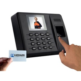 HDWR TimeLok-100U Employee Catch Machine with RFID Card, Finger Scan, PIN and USB, Office Terminal, Time Tracker, In/Out Time Clock, TimeLok-100U