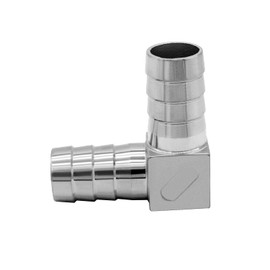 Beduan 1/2" ID Hose Barb Elbow, Stainless Steel 90 Degree L Right Angle Barbed Fitting(Pack of 2)