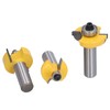 3Pcs Shaker Door Router Bit Set Premium Blade Durable Rustproof