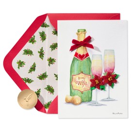 Papyrus Christmas Card for Wife (Holiday Toast)