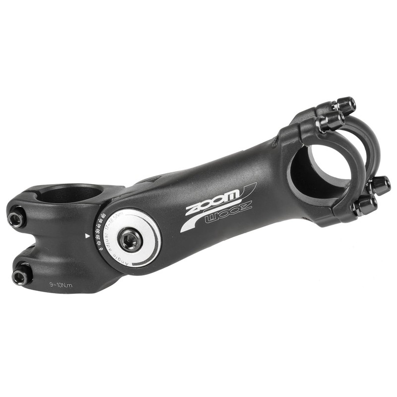 Zoom Adjustable Stem Ahead - Black, 125/90 mm