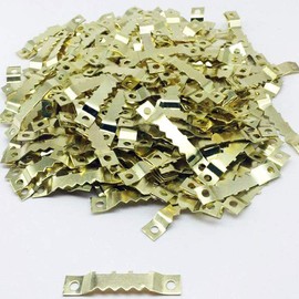 Bestgle 120 Sets Serrated Hanging Picture Frame Picture Hook Hanging Hardware Picture Hanging Kit Hanging Hooks for Painting Picture Frame Clock Clothes Hanging Decor Hidden Hook Picture Frame Hook