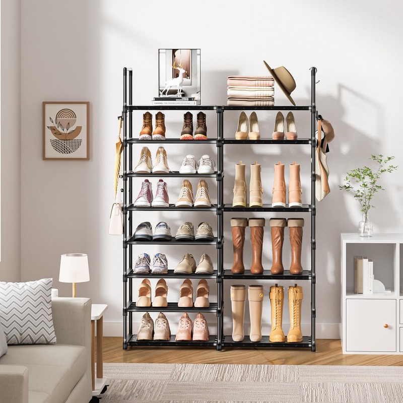 OYREL Shoe Rack Organizer 8 Tiers, Tall Shoe Racks Shelf