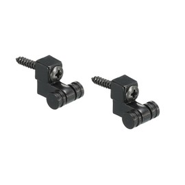 sourcing map Guitar Roller String Tree Retainer String Guides Black for Electric Guitar Bass with Screws 2pcs