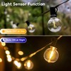 Ccinny Outdoor String Lights 150FT with Remote Dimmer, G40 Globe