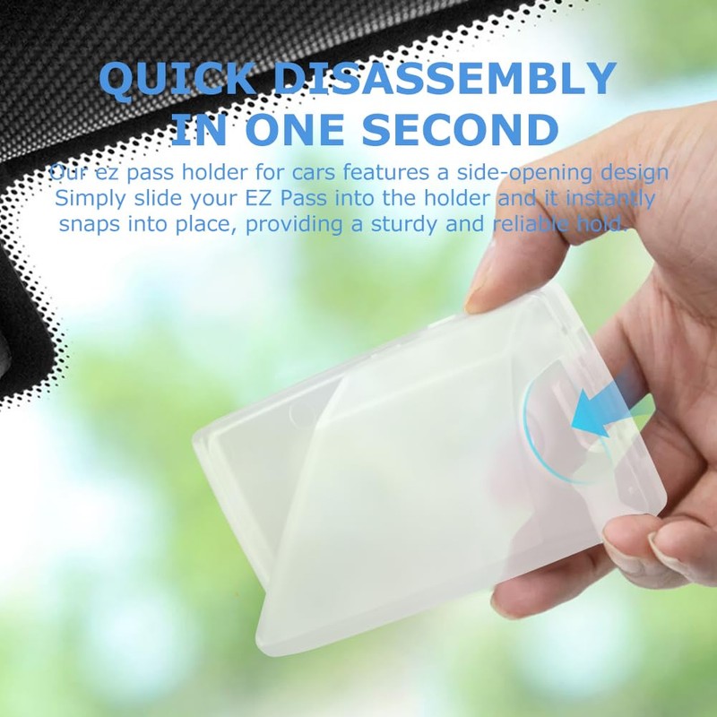 Ranjaner EZ Pass Holder for Windshield, Ezpass Mount Holder with