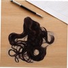 Vaguelly Claw Clip Ponytail Extension Dark Brown Curly Wavy Hair