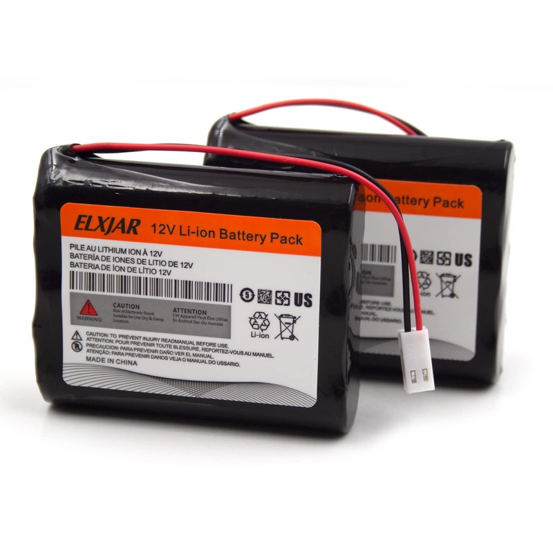 YUTSUJO (2-Pack) 11.1V 2600mAh Li-ion Battery Pack 18650 * 3